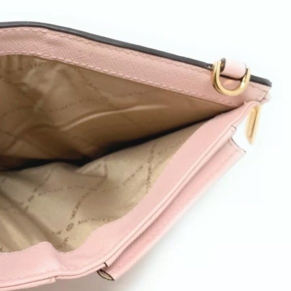 MICHAEL KORS LG Jet Set Double Zip Pink Wristlet - Picture 11 of 11